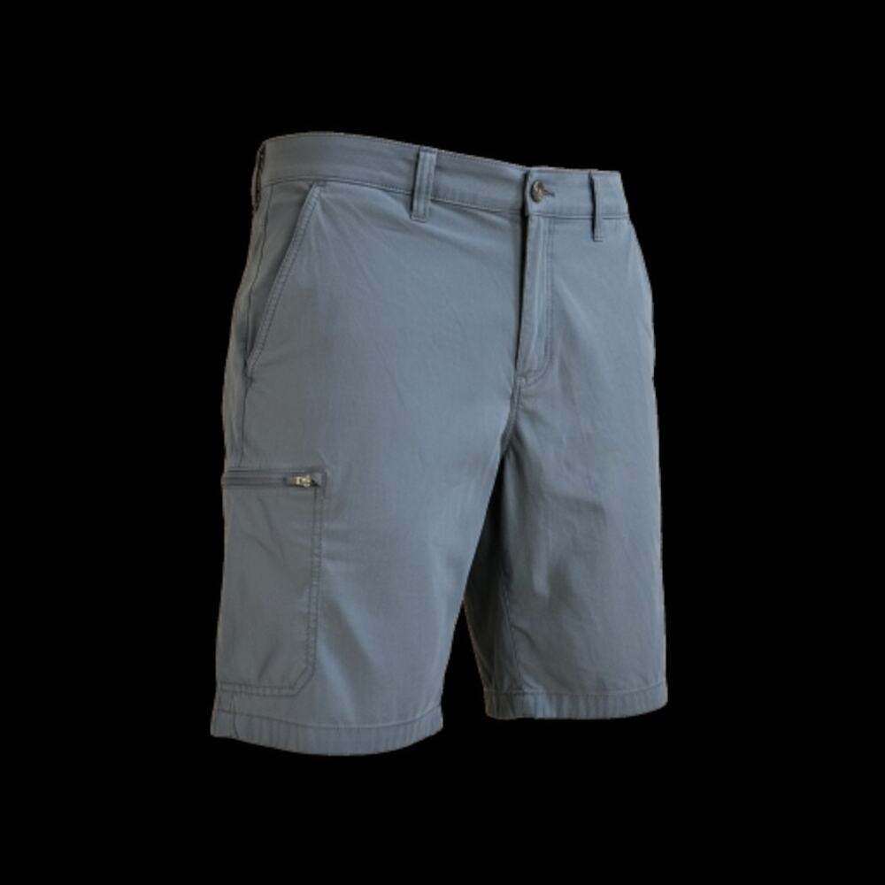 Weatherproof Vintage Men Shorts 36 Blue Nylon‎ Spandex Trail Short Button